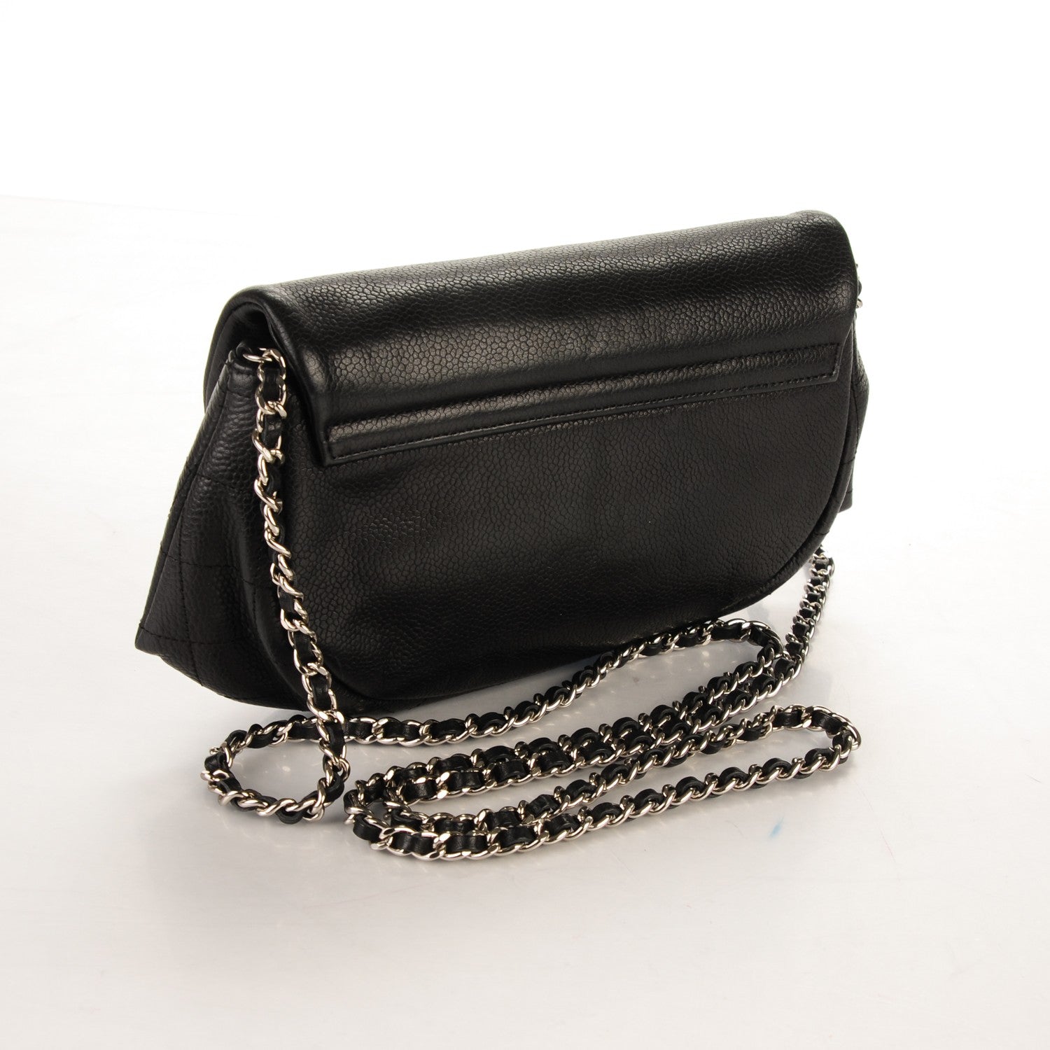Chanel Caviar Half Moon Wallet On Chain WOC Black 3 of 8