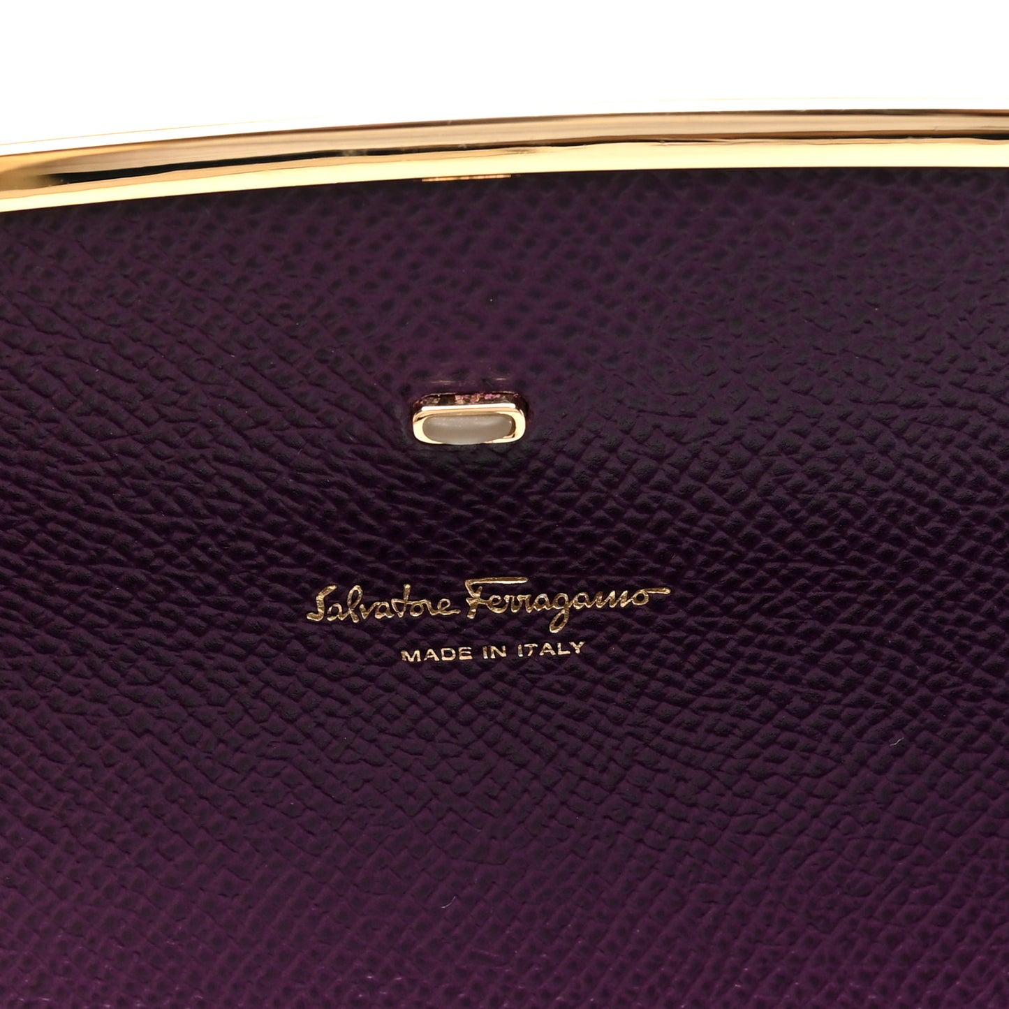 Hammered Calfskin Gancini Icona Mini Bag Blackberry