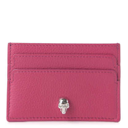 Alexander McQueen Calfskin Skull Card Holder Pink 1 of 8