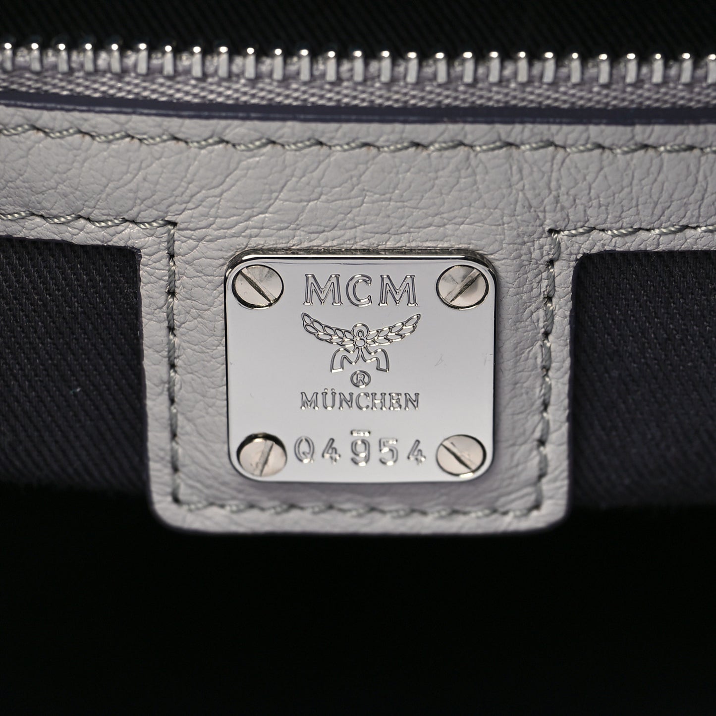 Calfskin Ottomar Monogram Essential Boston Bag Grey