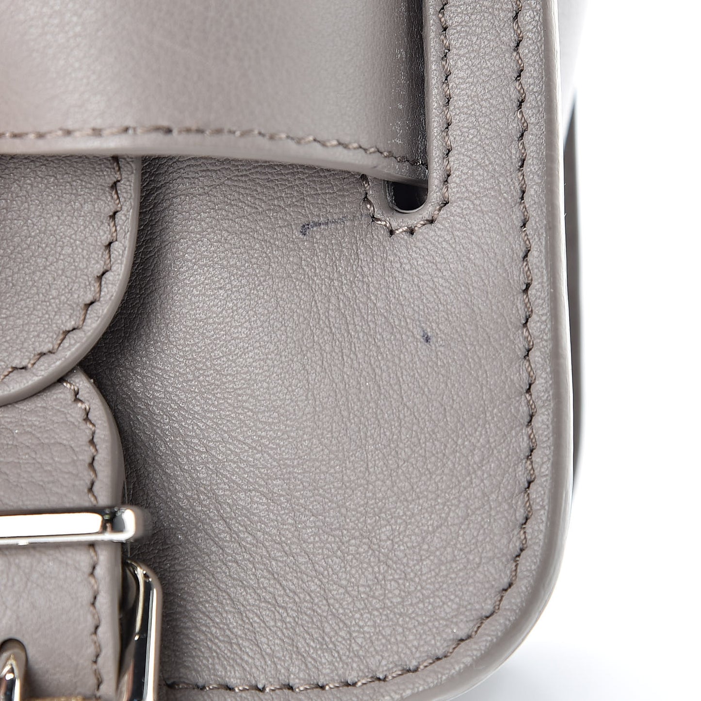Smooth Calfskin PS11 Classic Shoulder Bag Mushroom