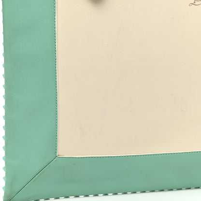 Christian Louboutin Peter Spikes Medium Pouch Turquoise 7 of 10
