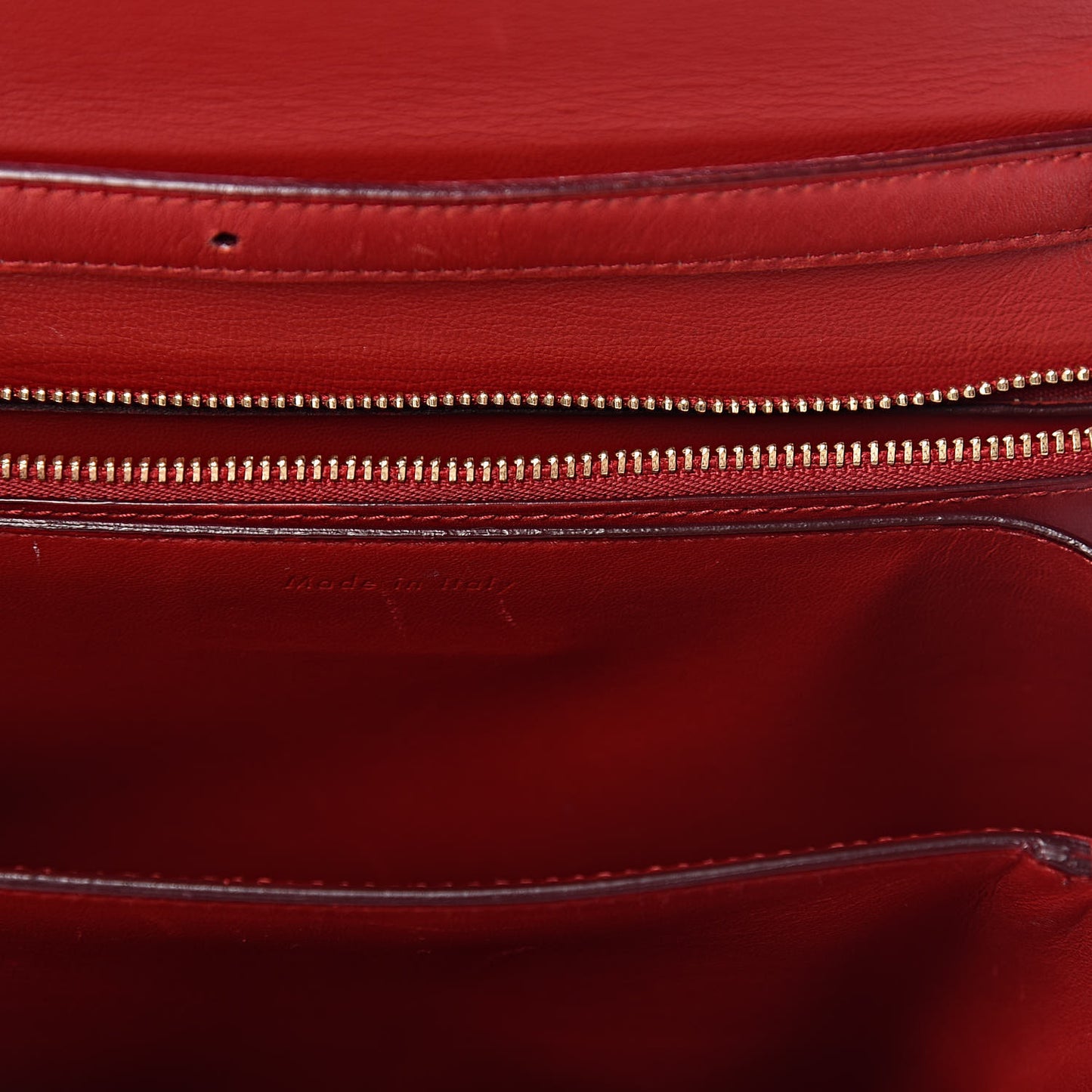 Box Calfskin Medium Classic Box Flap Bag Red