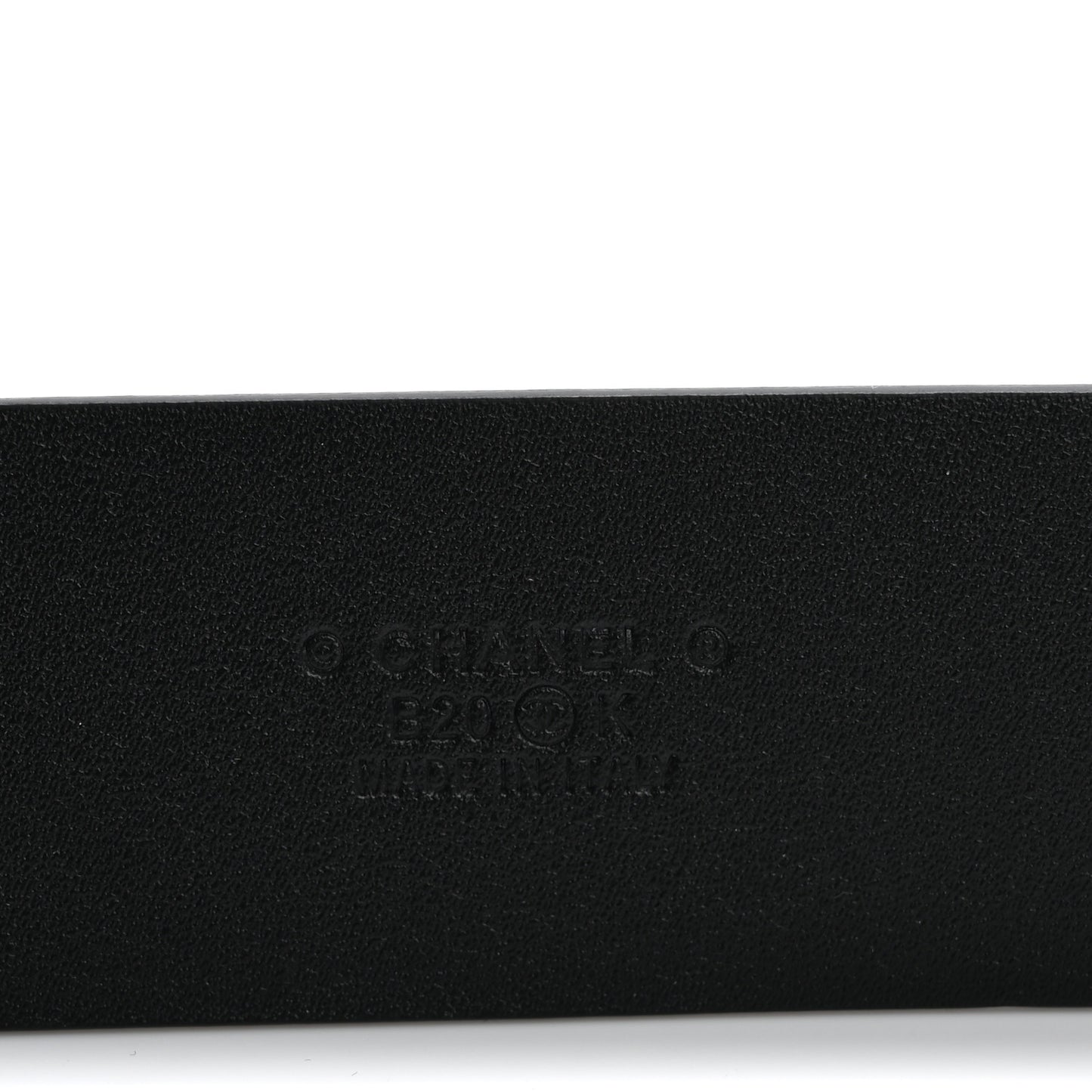 Calfskin Crystal CC Chain Belt 85 34 Black