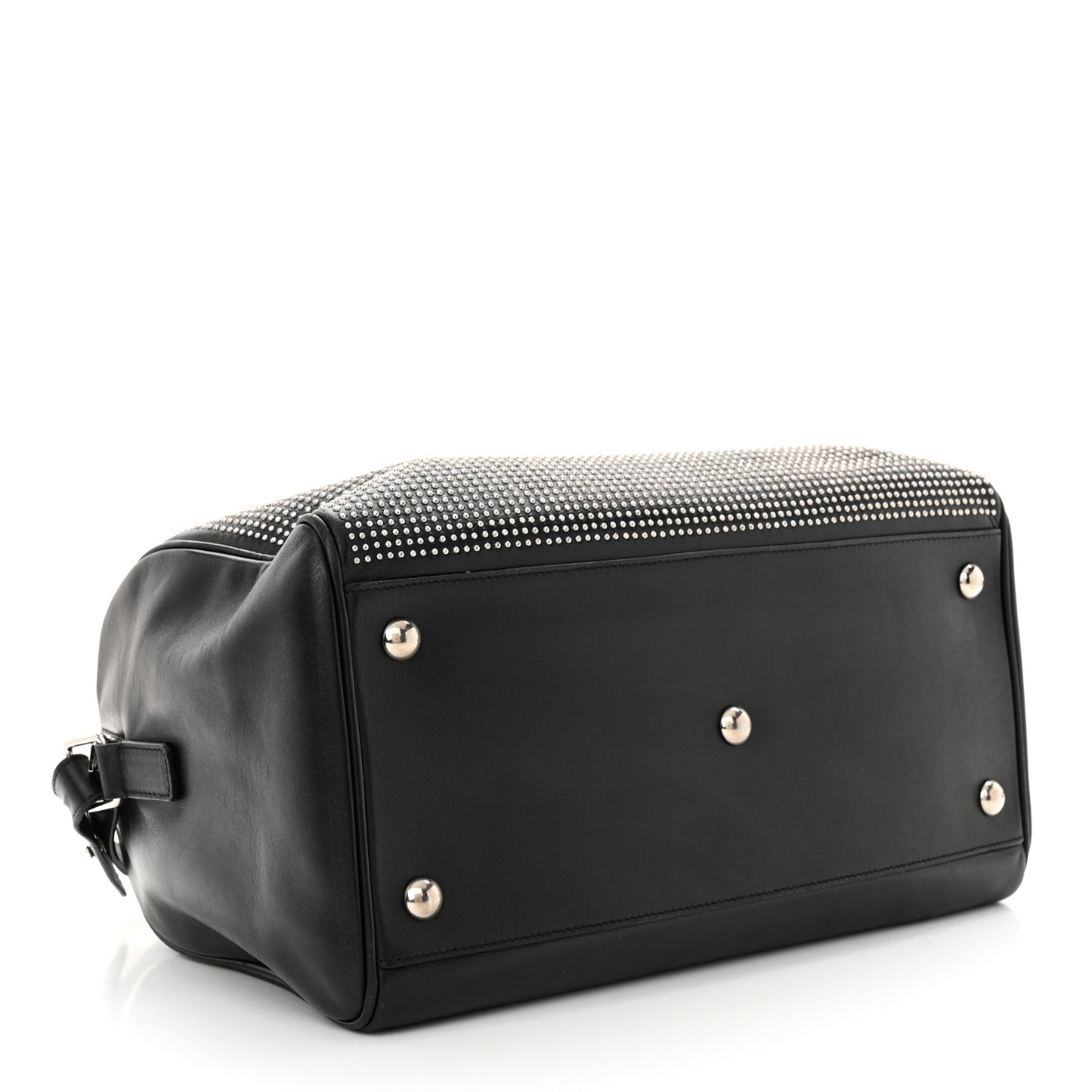 Calfskin Studded Classic Duffle 6 Black