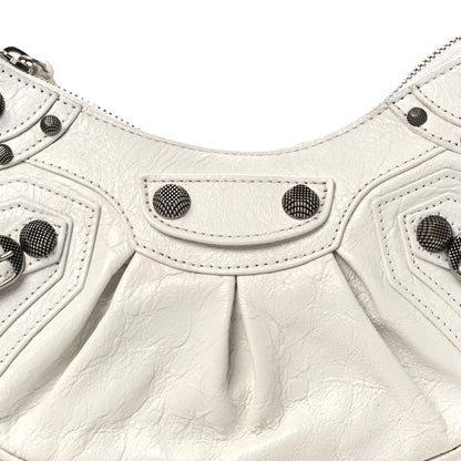 Balenciaga Agneau Arena Le Cagole Shoulder Bag XS Optic White 9 of 11