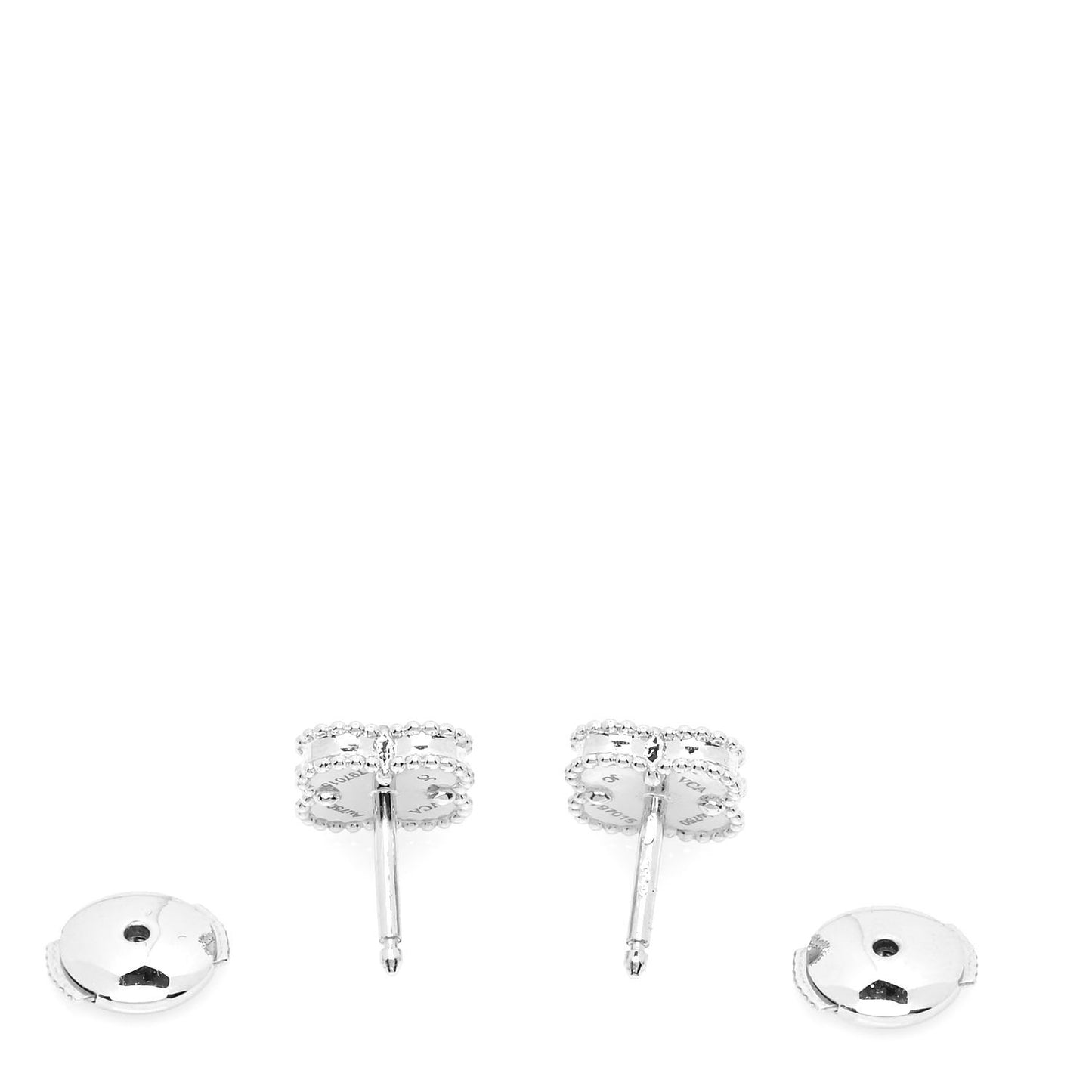18K White Gold Turquoise Sweet Alhambra Earrings