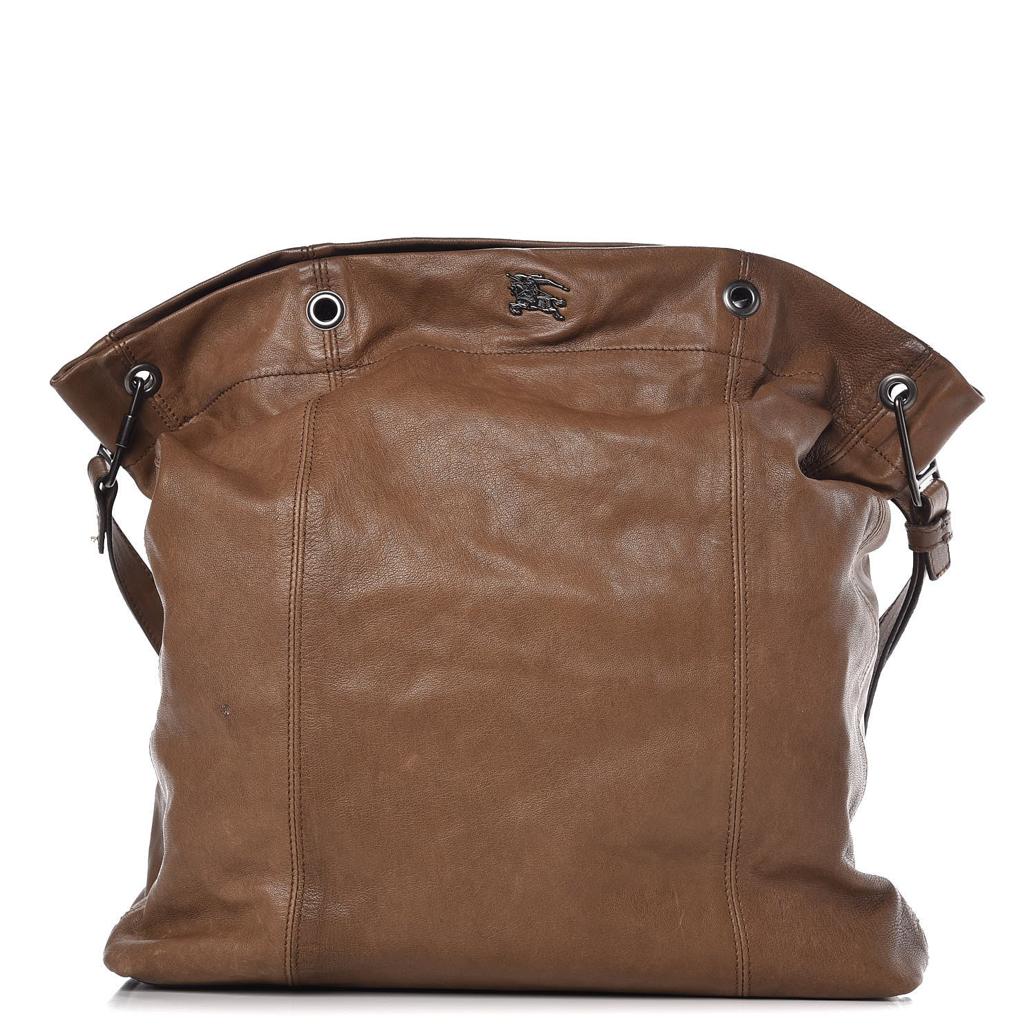 Burberry Calfskin Shoulder Tote Bag Brown 1 of 13