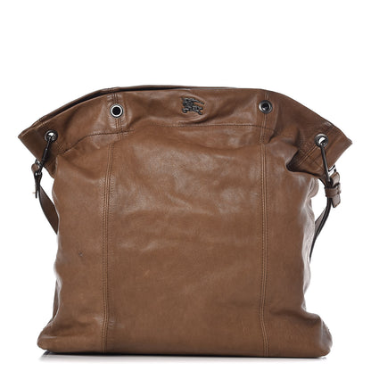 Burberry Calfskin Shoulder Tote Bag Brown 1 of 13