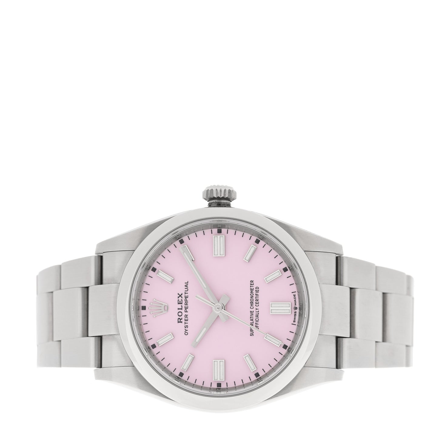 Stainless Steel 36mm Oyster Perpetual Watch Candy Pink 126000