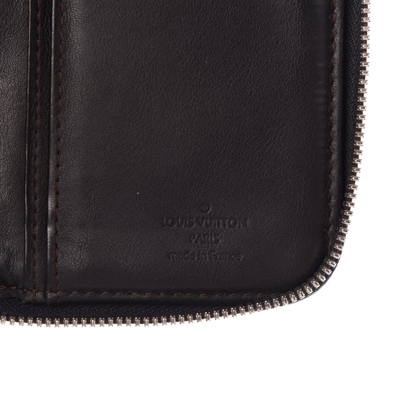 Damier Geant Portefeuille Long Zipper Wallet Black