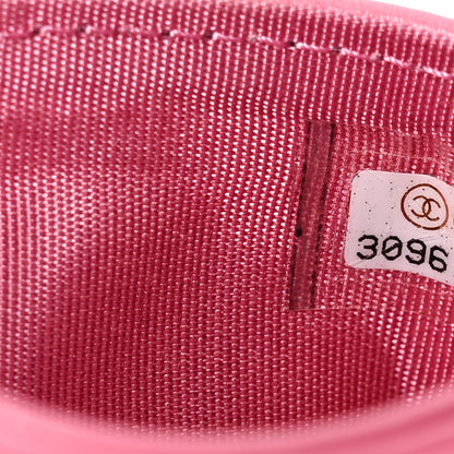 Chanel Lambskin Quilted Chanel 19 Card Holder Pink 8 of 9