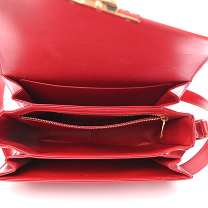 Celine Shiny Calfskin Medium Triomphe Red 5 of 10