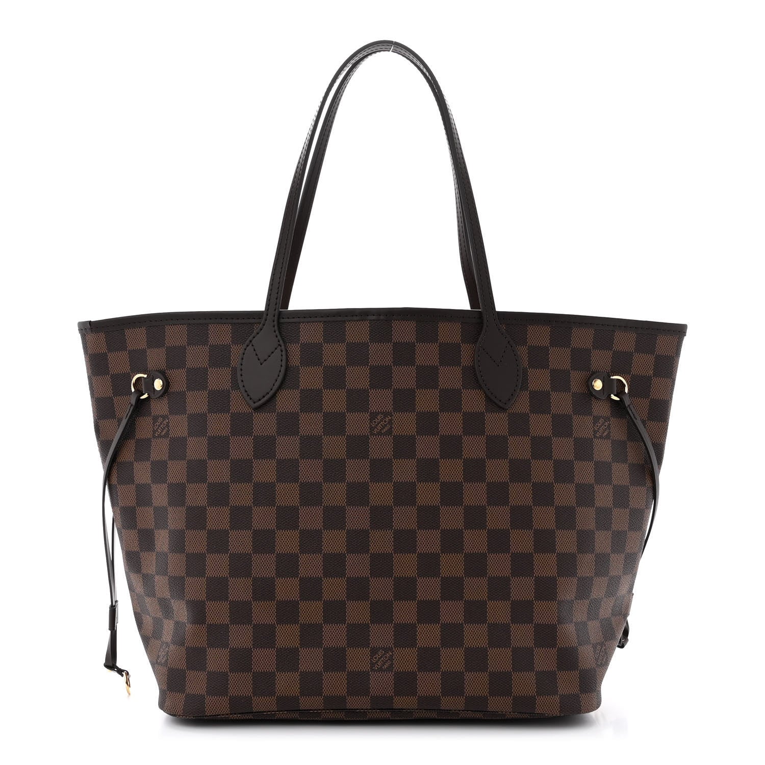 Louis Vuitton Damier Ebene Neo Neverfull MM Rose Ballerine 1 of 10