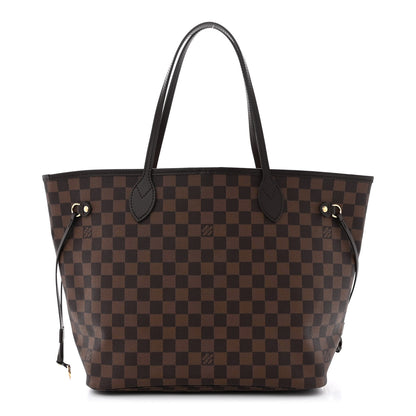 Louis Vuitton Damier Ebene Neo Neverfull MM Rose Ballerine 1 of 10