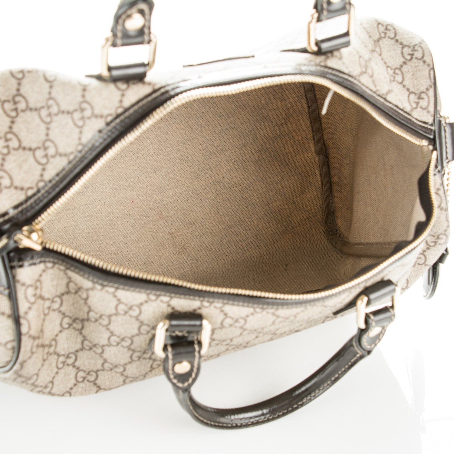Gucci GG Plus Monogram Tattoo Heart Medium Joy Boston Dark Brown 6 of 8