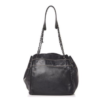 Chanel Lambskin Lax Accordion Hobo Black 1 of 11