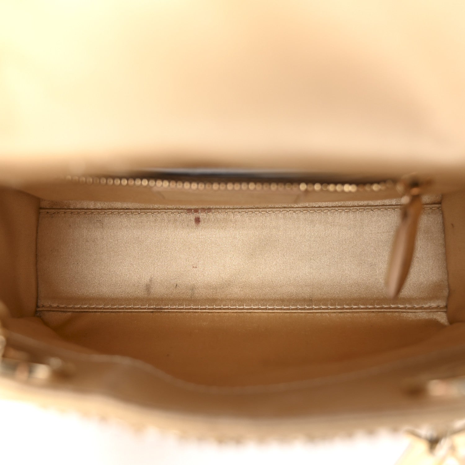 Christian Dior Satin Beaded Mini Lady Dior Gold 5 of 18