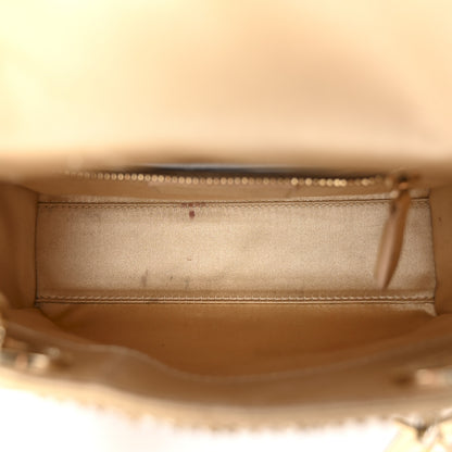 Christian Dior Satin Beaded Mini Lady Dior Gold 5 of 18