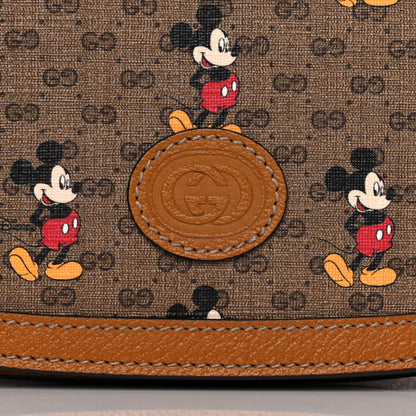 Gucci X DISNEY Mini Vintage GG Supreme Monogram Mickey Mouse Small Flap Messenger Bag Beige Vintage Sun Oil 9 of 15