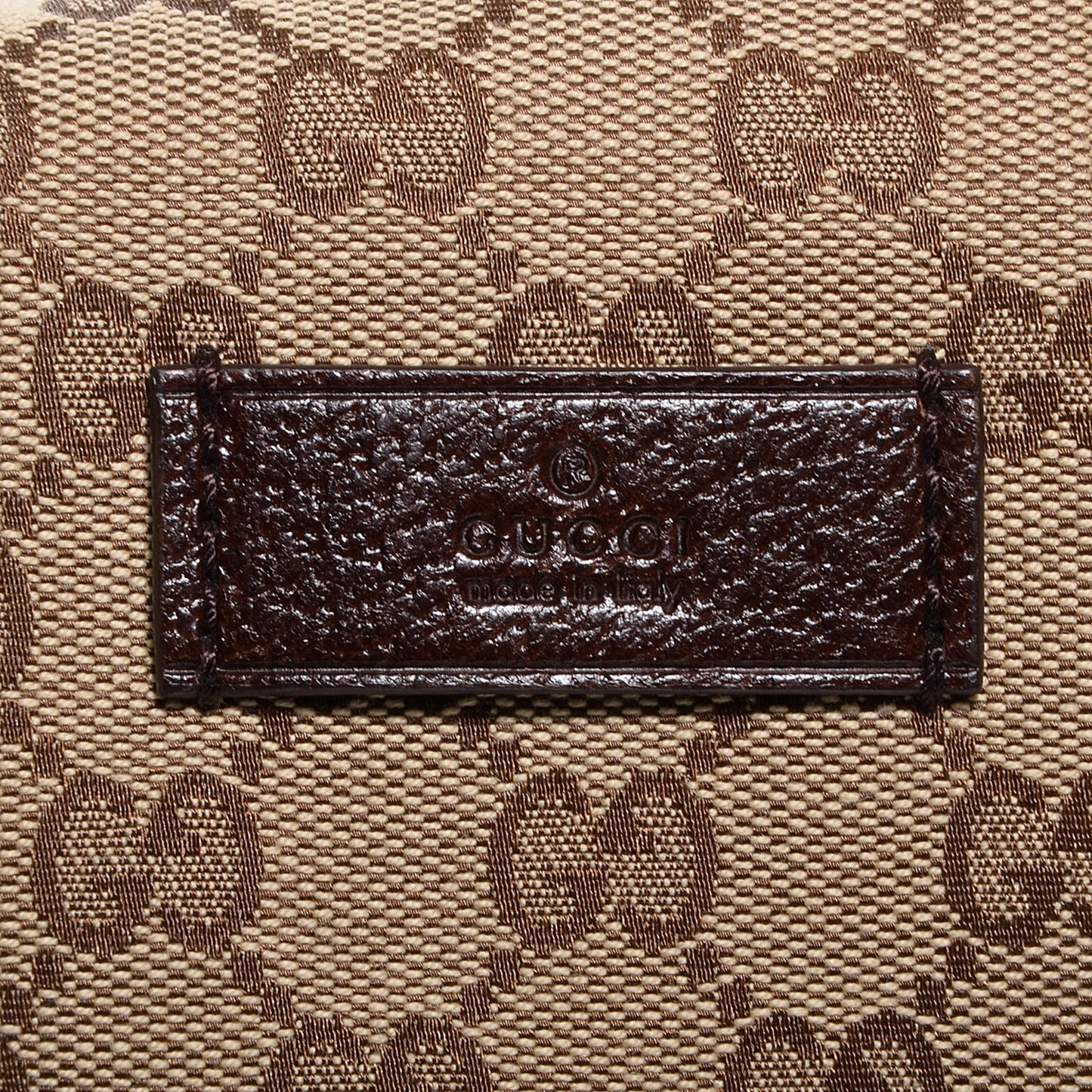GG Monogram Web Large Collapsible Carry On Duffle Beige Brown
