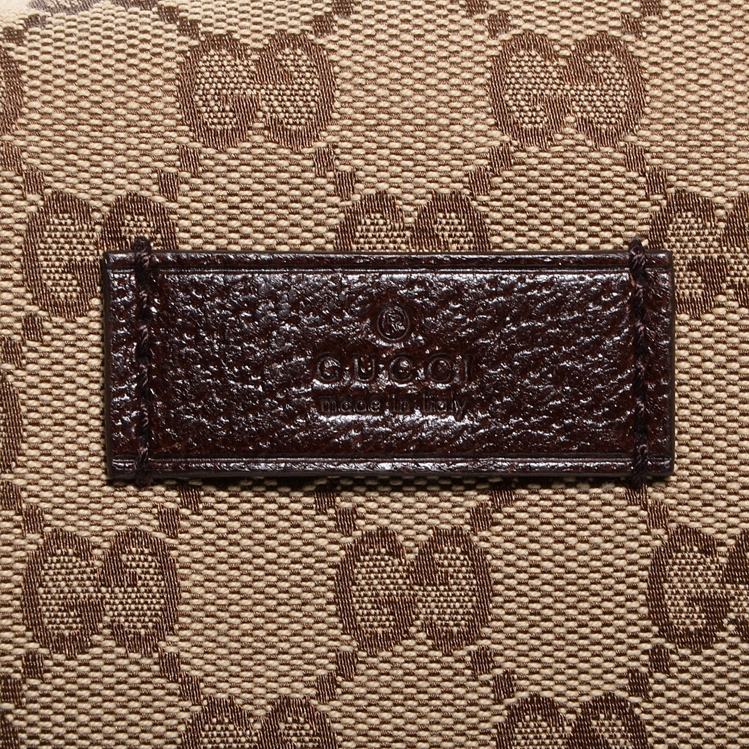 Gucci GG Monogram Web Large Collapsible Carry On Duffle Beige Brown 8 of 8
