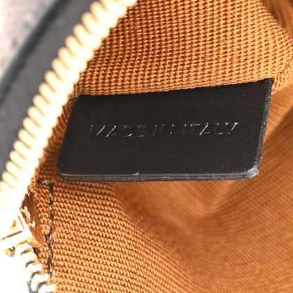 Celine Triomphe Canvas Logo Coin and Card Pouch With Hook Black 6 of 9