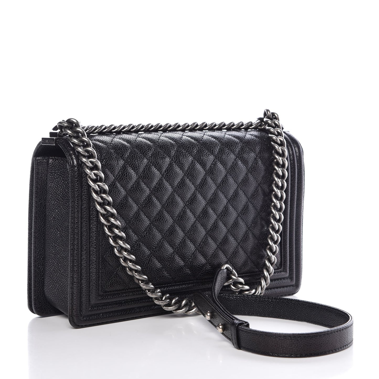 Caviar Quilted New Medium Boy Flap Black