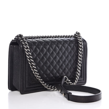 Chanel Caviar Quilted New Medium Boy Flap Black 3 of 10