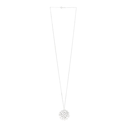 Tiffany Sterling Silver Paloma Picasso Olive Leaf Medallion Pendant Necklace 3 of 5