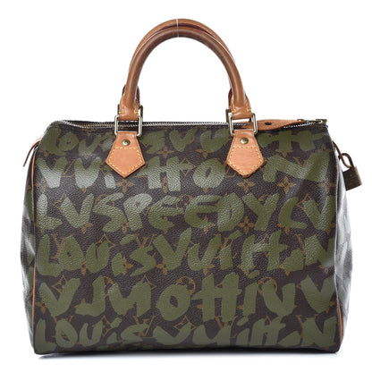 Louis Vuitton Monogram Graffiti Speedy 30 Kaki 1 of 14