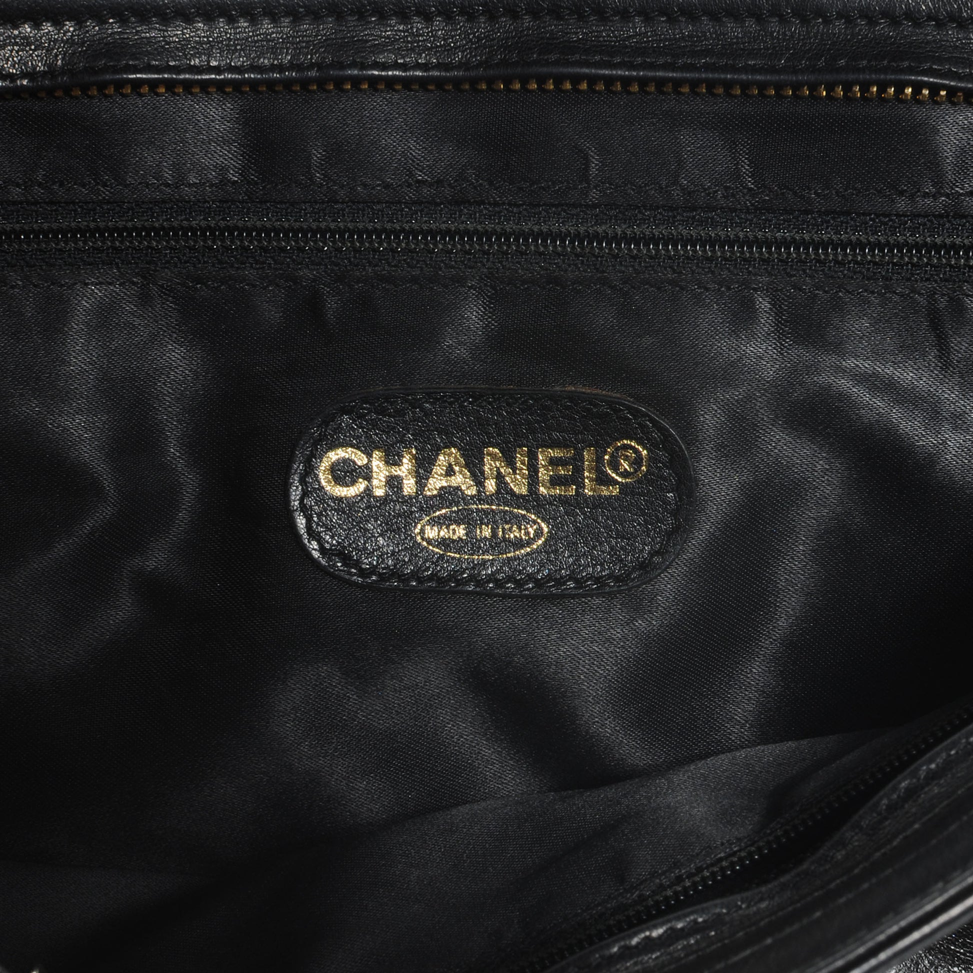Chanel Lambskin Small Shopper Tote Black 7 of 8