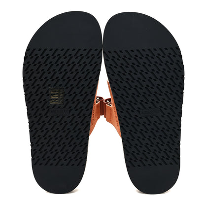 Hermes Suede Goatskin Womens Chypre Sandals 38 Rose Bois De Santal Rouge De Turin 5 of 9