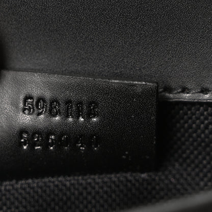 Gucci GG Supreme Monogram Web Slim Belt Bag Black Grey 7 of 11