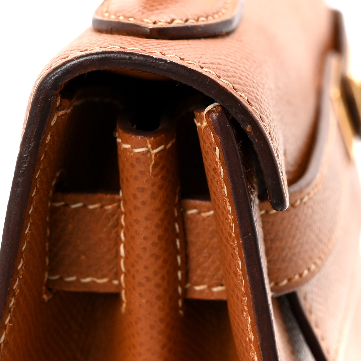 Hermes Courchevel Kelly Sellier 28 Gold 16 of 16