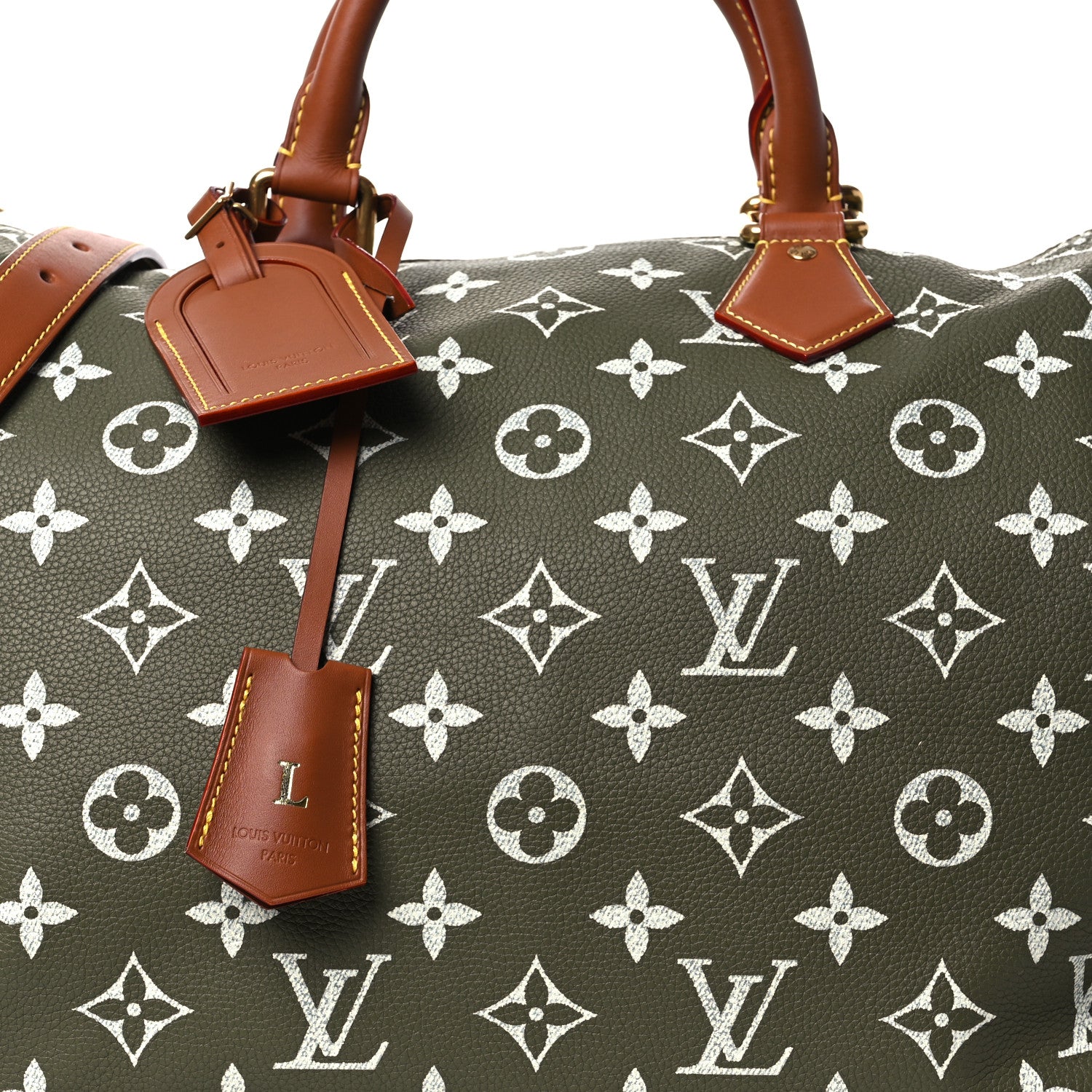 Louis Vuitton Calfskin Monogram Speedy P9 Bandouliere 40 Green