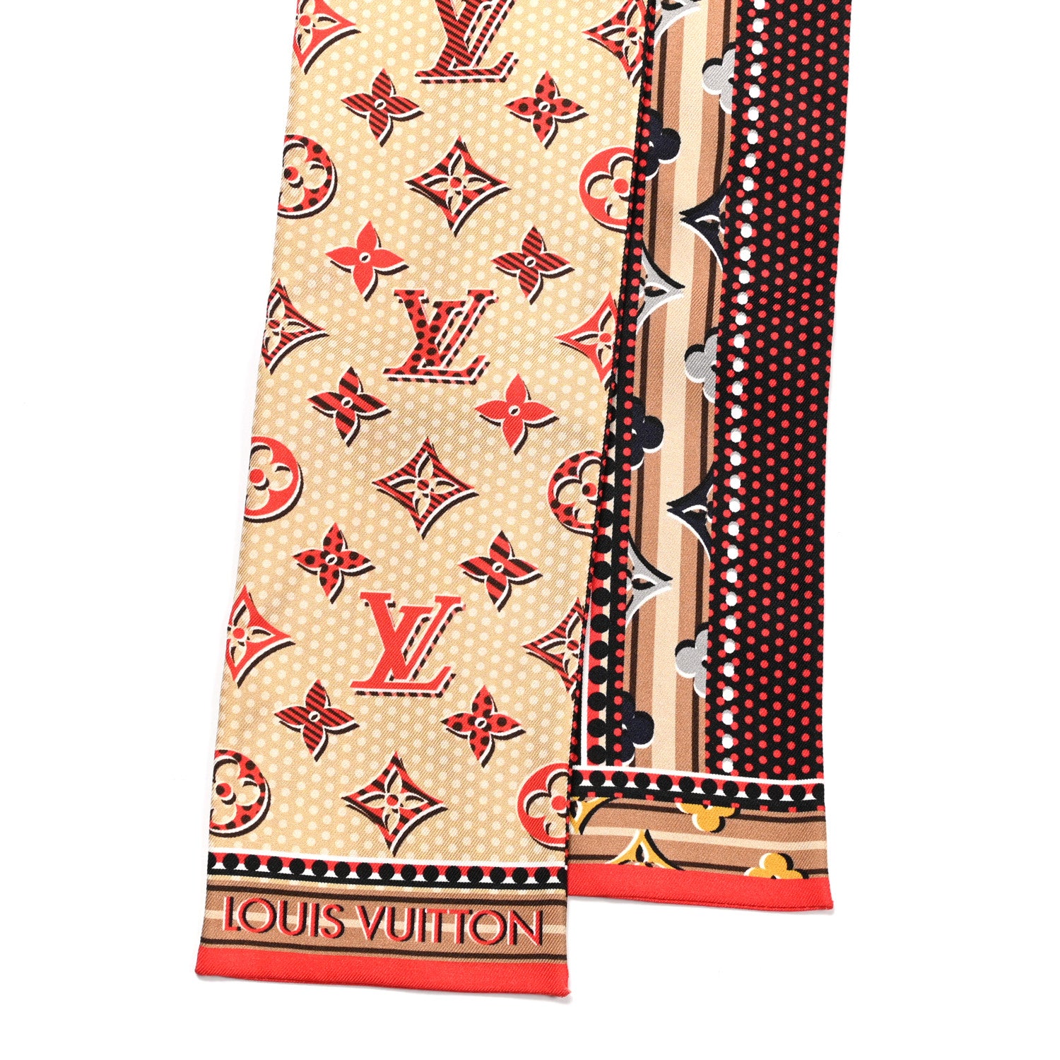 Louis Vuitton Silk Monogram Monodots Bandeau Beige 2 of 3