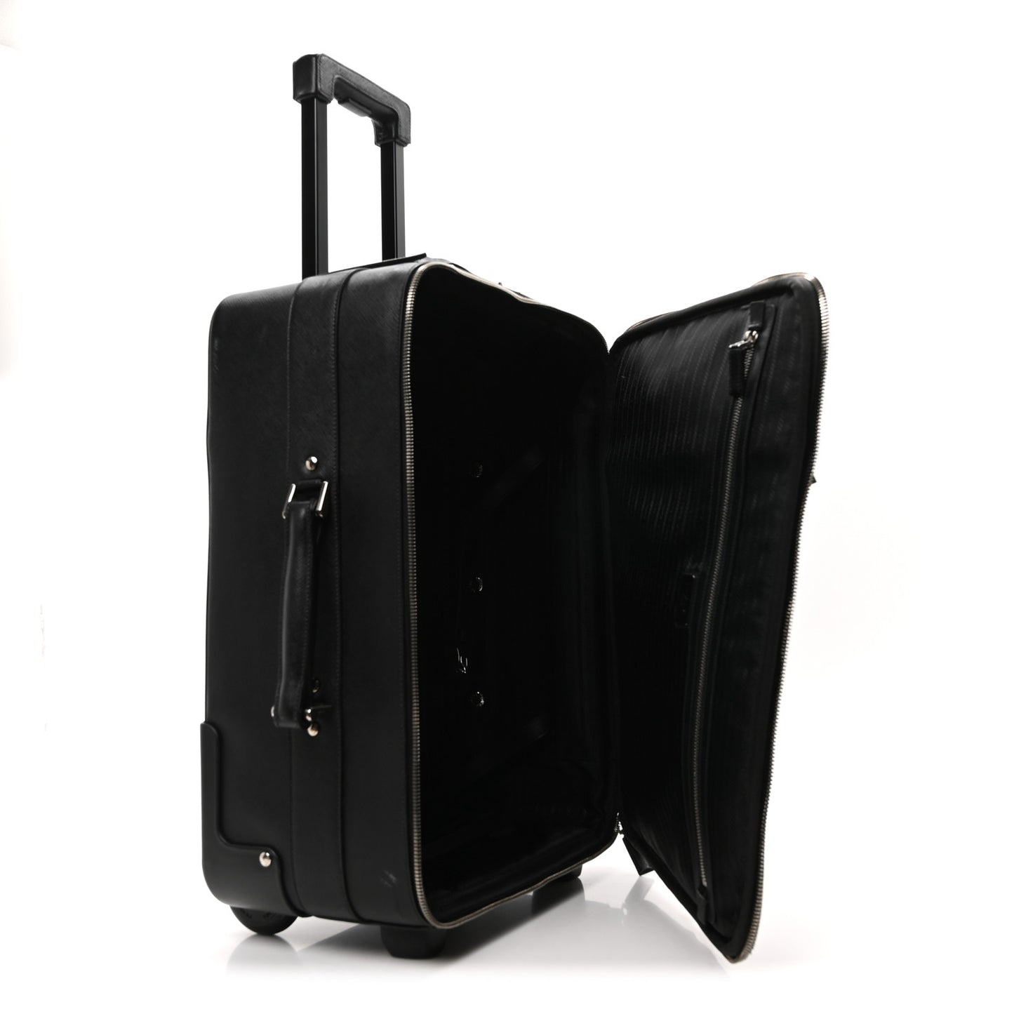 Saffiano Trolley Luggage Black