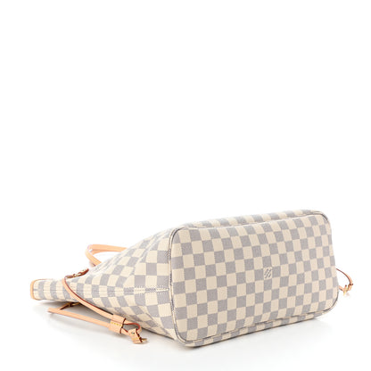 Louis Vuitton Damier Azur Neo Neverfull MM Rose Ballerine 4 of 8