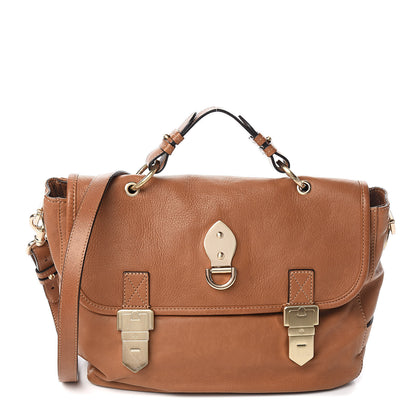 Mulberry Soft Grain Calfskin Tillie Satchel Oak 1 of 11