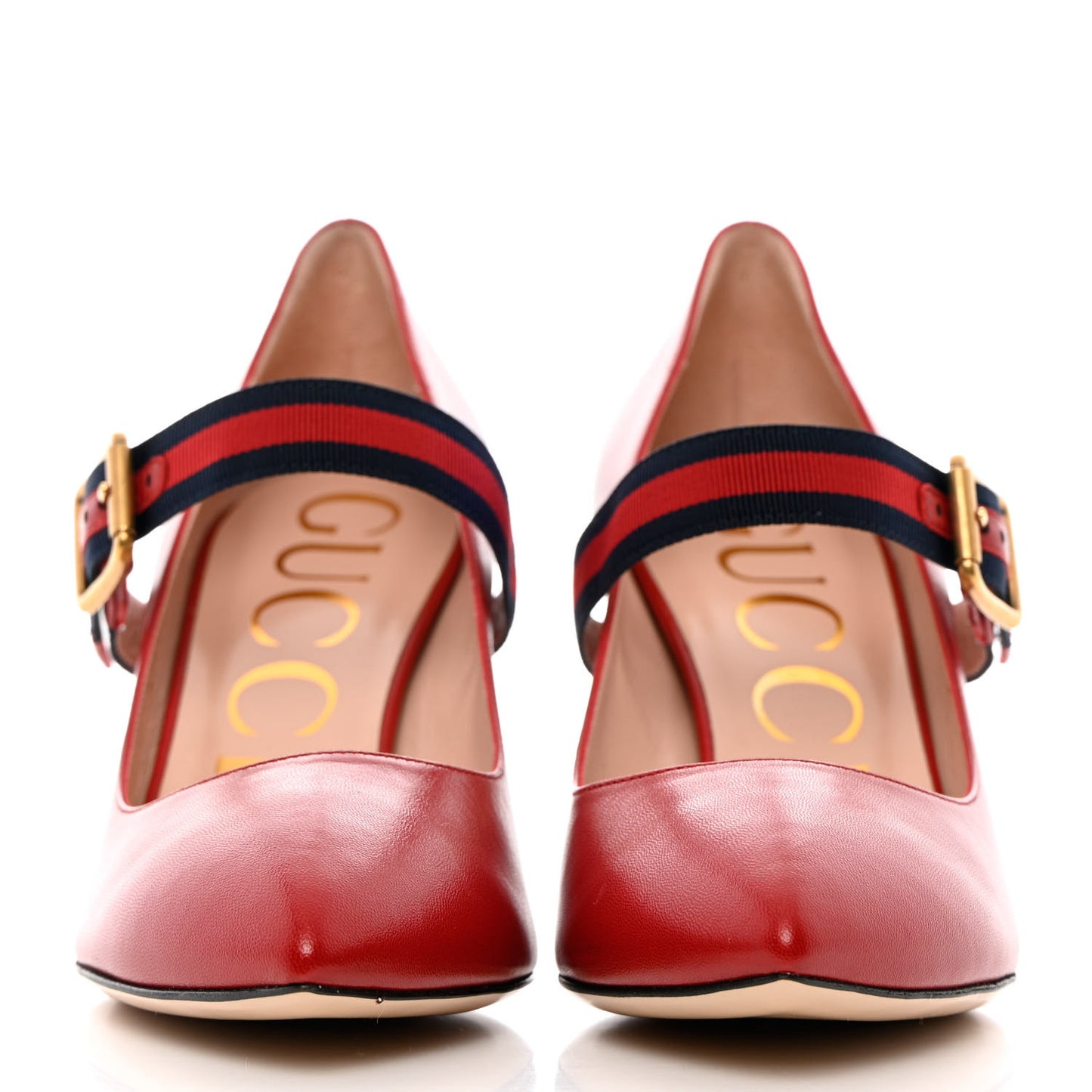 Malaga Kid Sylvie Web Mid Heel Pumps 37.5 Hibiscus Red