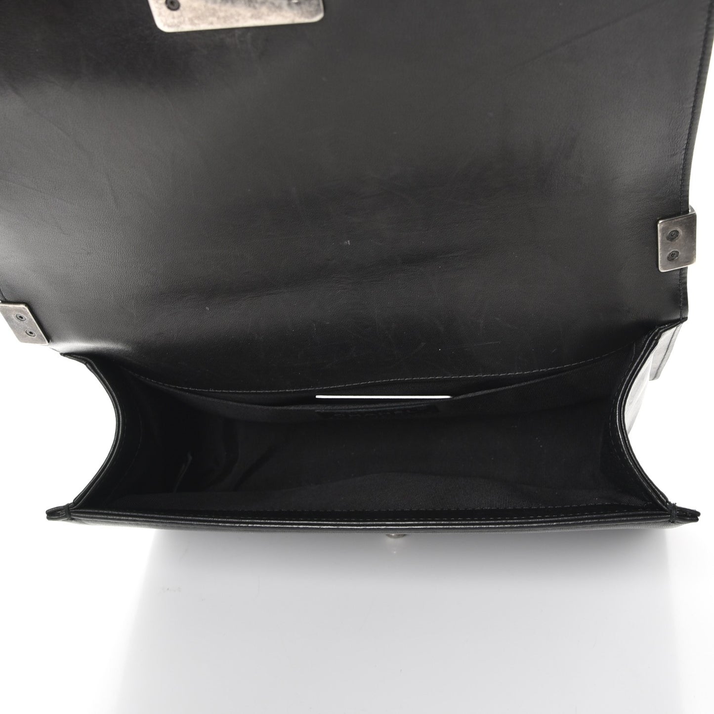 Lambskin Quilted Medium Boy Flap Black