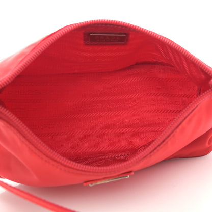Prada Tessuto Nylon Pochette Bag Rosso 4 of 9