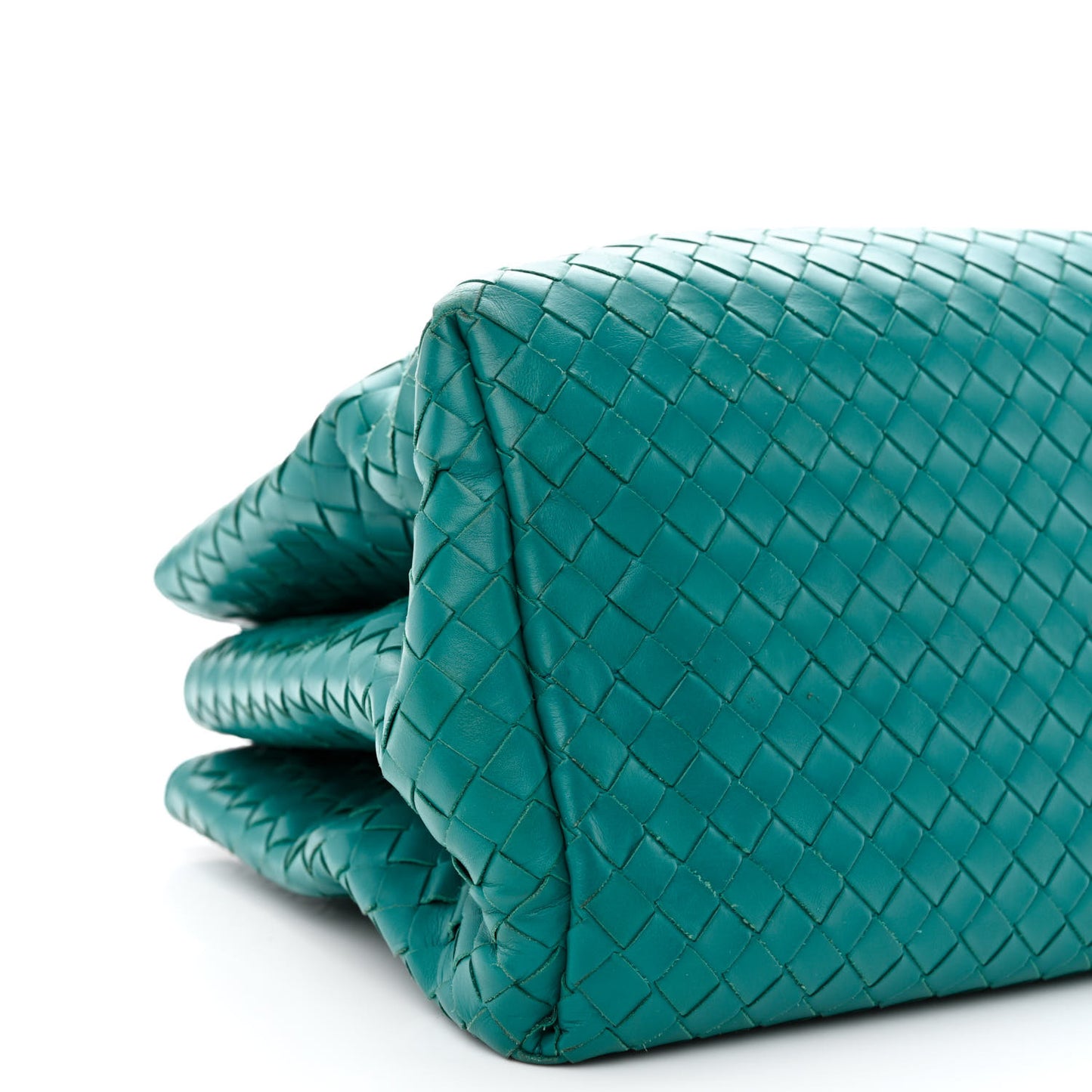 Light Calf Intrecciato Small Roma Teal