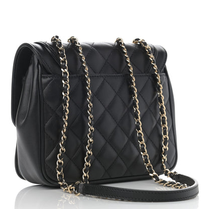 Chanel Lambskin Quilted Small Lovely Day Flap Black 3 of 12