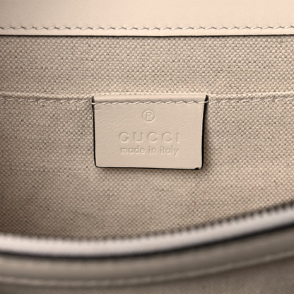 Gucci Calfskin Bamboo Web Medium Dionysus Top Handle Bag White Blue Hibiscus Red 6 of 16