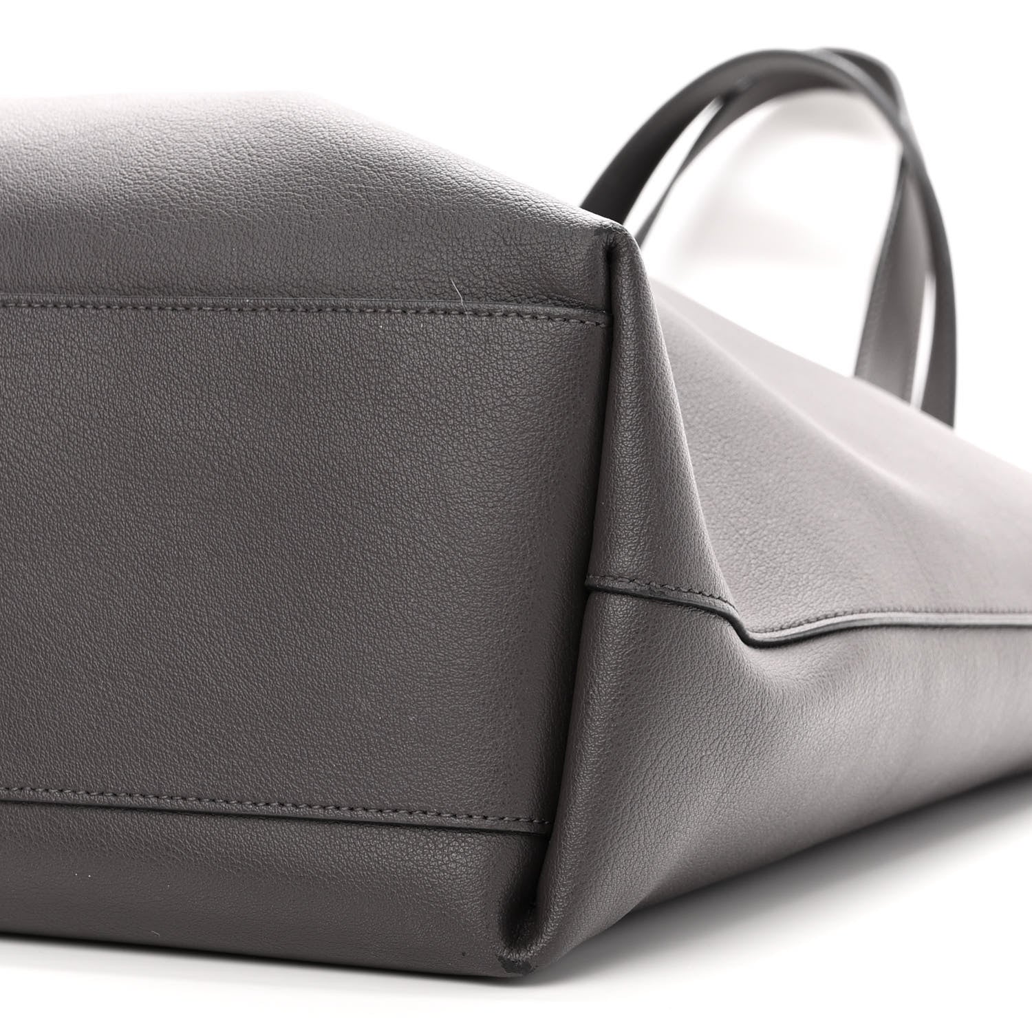 Saint Laurent Calfskin Medium Shopping Tote Fog 10 of 12