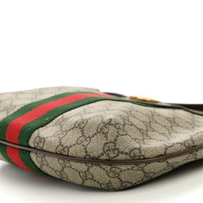Gucci GG Supreme Monogram Web Small Ophidia Half Moon Hobo Brown 10 of 11
