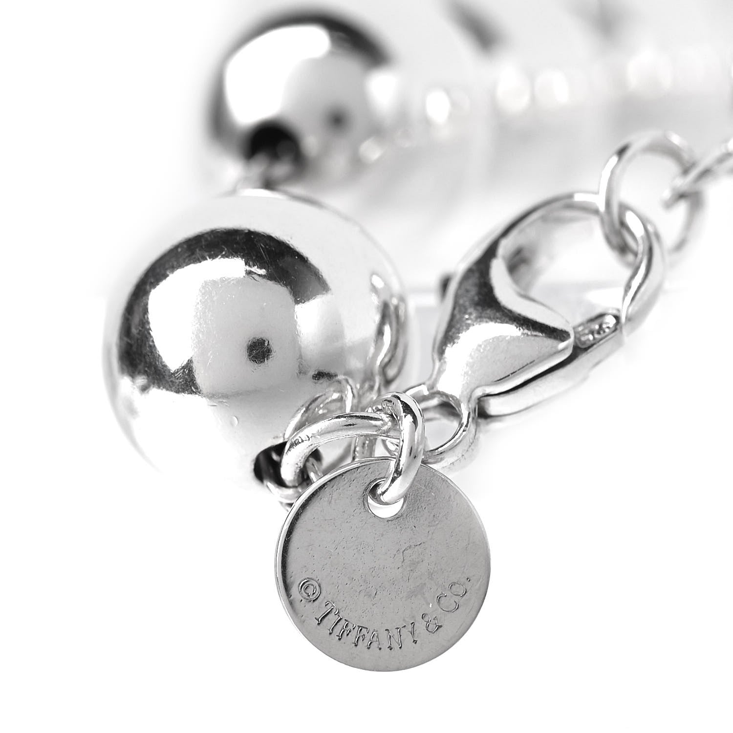 Tiffany Sterling Silver 10mm HardWear Ball Bracelet 4 of 6