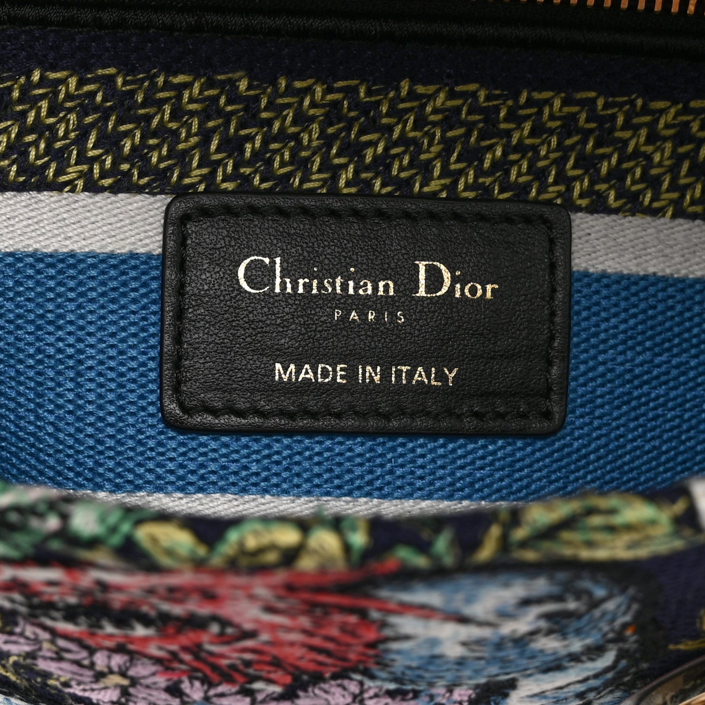 Canvas D-Constellation Embroidered Medium Lady D-Lite Bleu Multicolor